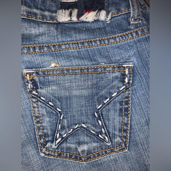 People’s Liberation vintage designer boot flare jeans Y2K size 28 5/6/7 - Picture 5 of 6